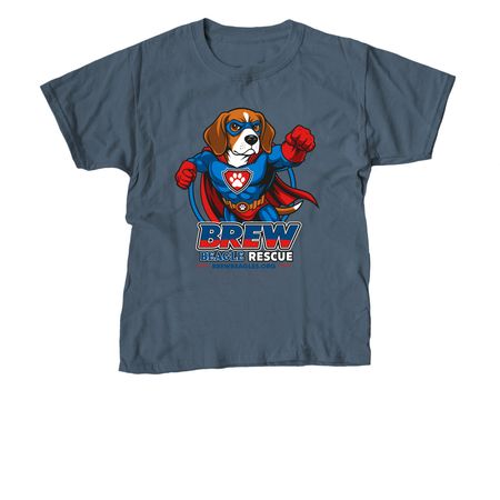 Rescue Ranger Hero Dog - Front Design, a Indigo Youth Unisex Tee
