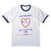 Disability Pride - Adam's Design, a White/ Navy Cotton Ringer Tee