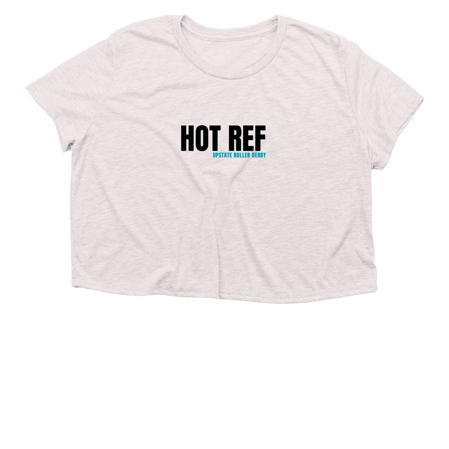 HOT REF, a Heather Dust Women?s Flowy Cropped Tee