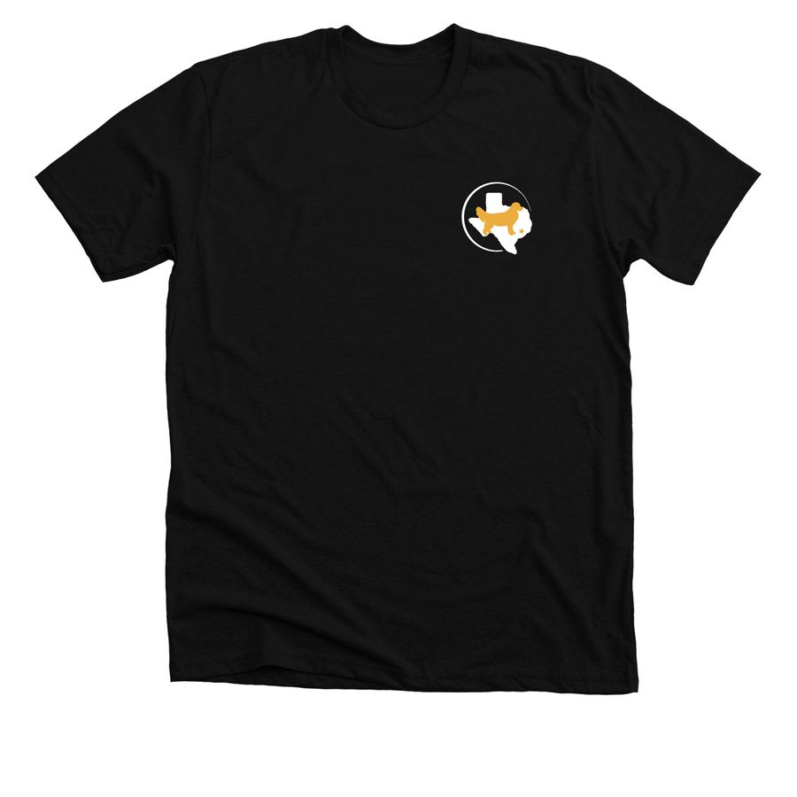 GBGRR Apparel-Logo Front & Back-Dark Shirts, a Solid Black Blend Premium Unisex Tee