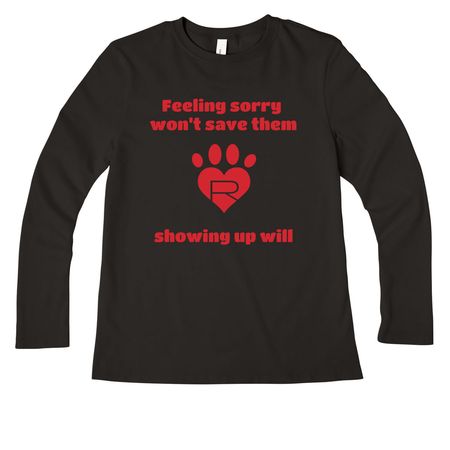 Show up for them, a Black Women?s Premium Long Sleeve Tee
