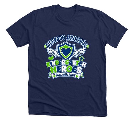 Kindergarten Tee, a Solid Navy Blend Premium Unisex Tee