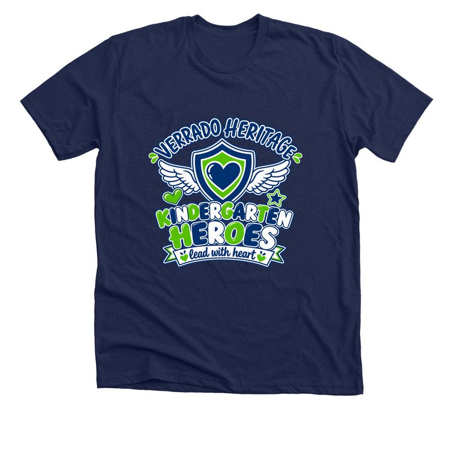 Kindergarten Tee, a Solid Navy Blend Premium Unisex Tee