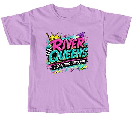 RIVER QUEENS - F'd Up, a Neon Violet Comfort Colors Unisex Tee