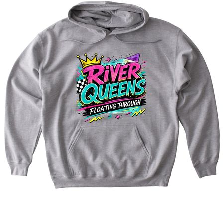RIVER QUEENS - F'd Up, a Sport Grey Gildan Softstyle Pullover Hoodie