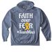 Maci's fight, a Blue Jean Comfort Colors Pullover Hoodie
