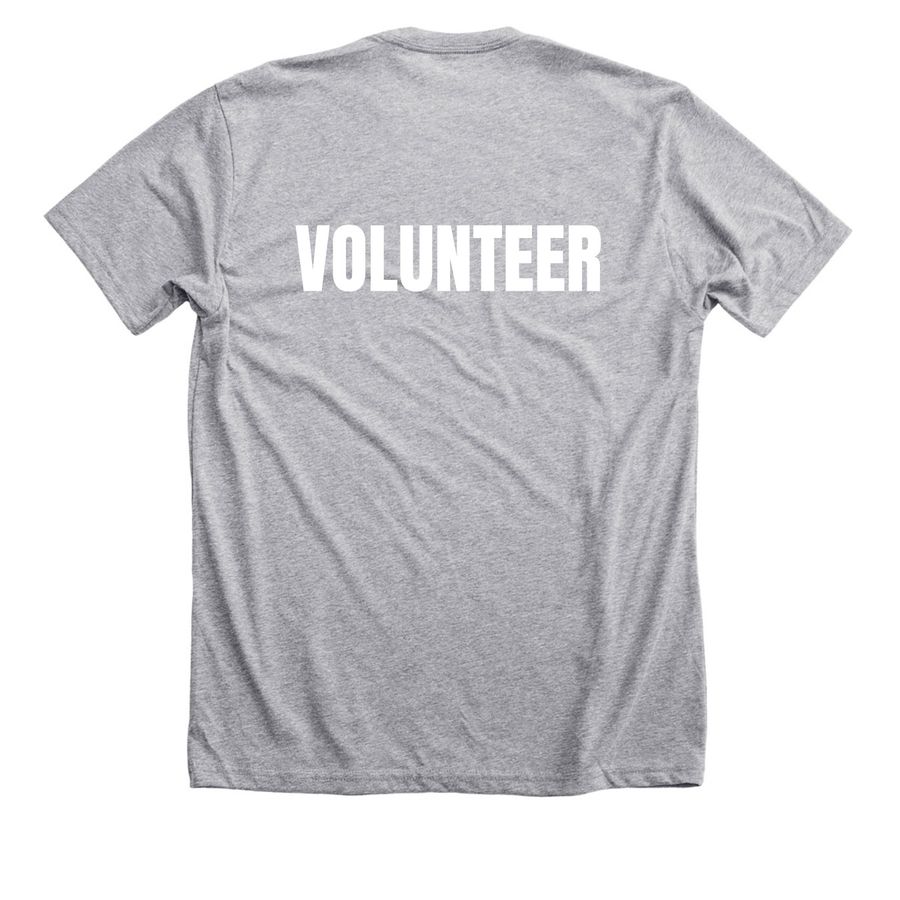 SFCO Volunteer, a Athletic Heather Premium Unisex Tee (back-view)