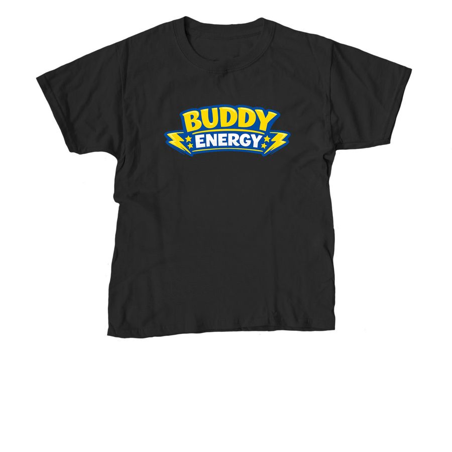 BUDDY ENERGY, a Black Youth Unisex Tee