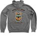 Protecting those who protect our resources, a Deep Heather Zip Up Hoodie (back-view)