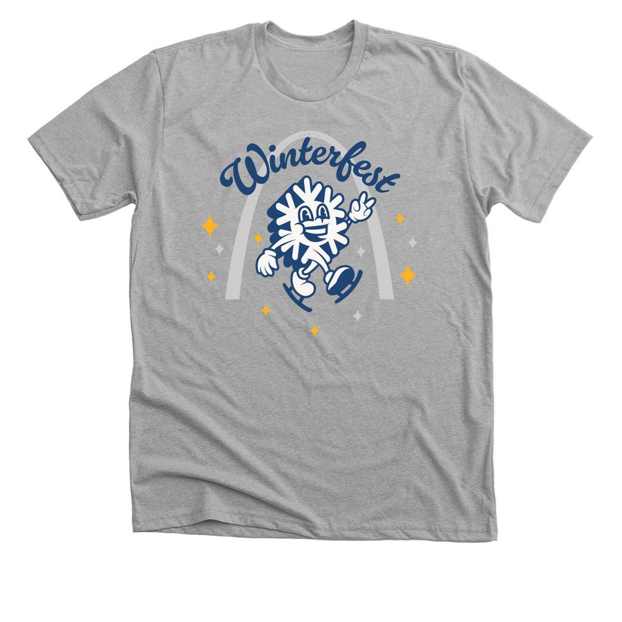Winterfest - Archie Frost, a Athletic Heather Premium Unisex Tee