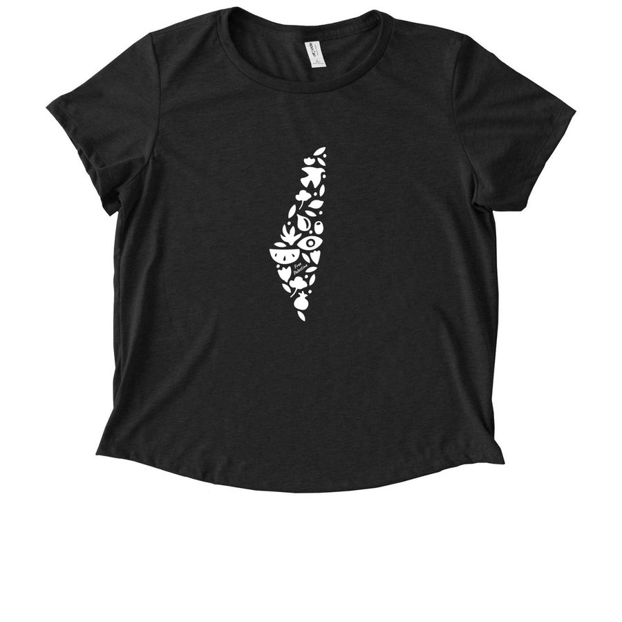 Pali Apparel Project, a Space Black Allmade Eco Triblend Women?s Scoop Neck Tee