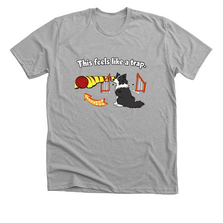Tunnel Trap, a Athletic Heather Premium Unisex Tee