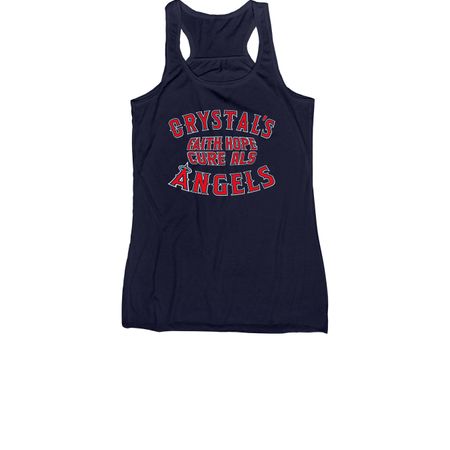 Your Pace or Mine ALS NC Chapter Fundraiser, a Navy Women's Racerback