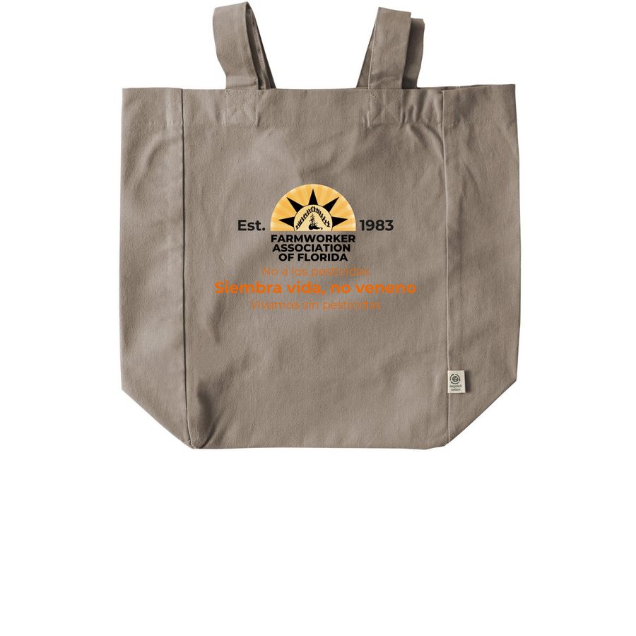 Siembra vida, no veneno - Tote, a Pumice Recycled Cotton Tote Bag