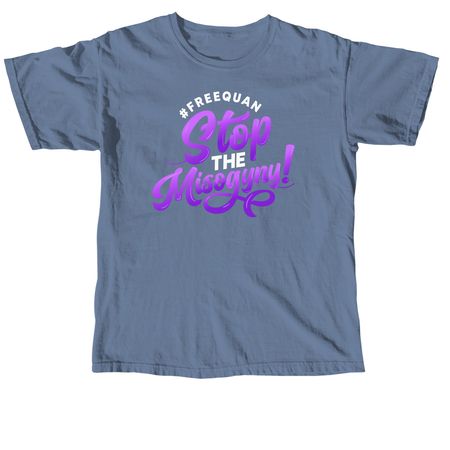 #FREEQUAN, a Blue Jean Comfort Colors Unisex Tee
