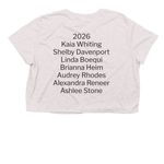 2026UtahReps, a Heather Dust Women?s Flowy Cropped Tee (back-view)