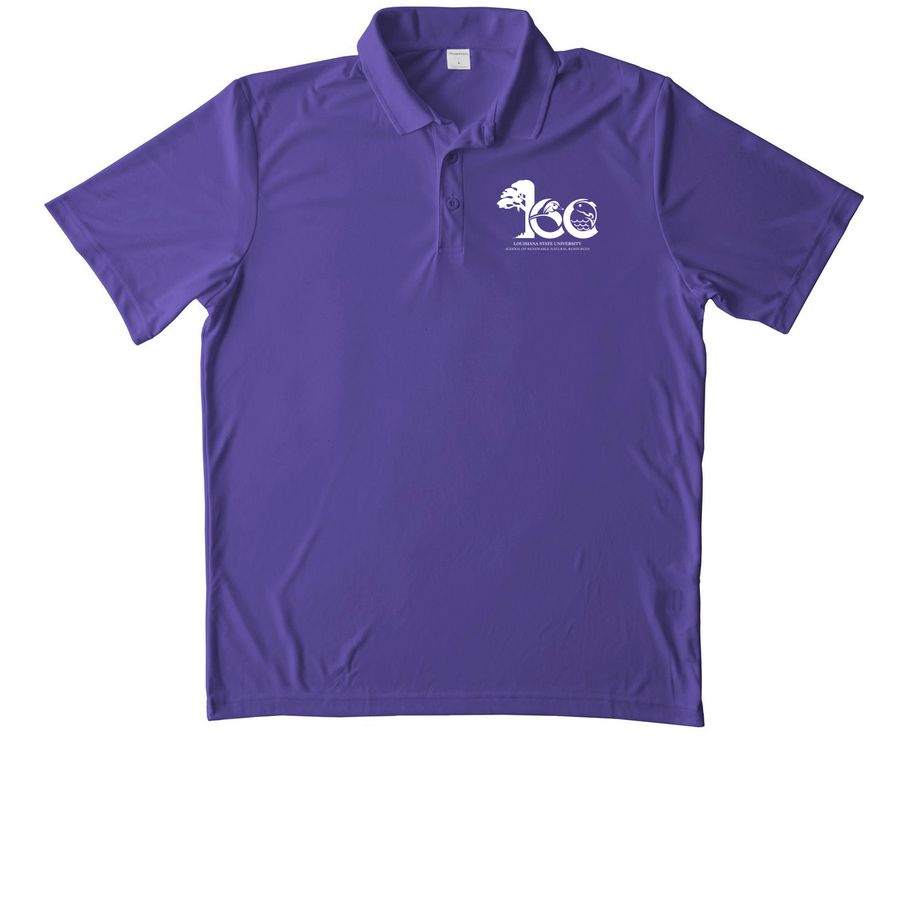 School of Renewable Natural Resources 100Year, a Purple Unisex Performance Polo