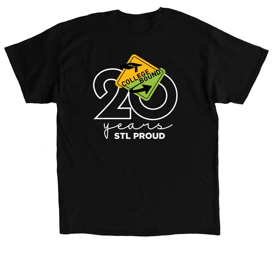 College Bound T-Shirts and Sweatshirts, a Black Classic Unisex Tee (back-view)