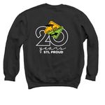 College Bound T-Shirts and Sweatshirts, a Black Crewneck Sweatshirt (back-view)