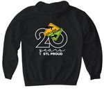 College Bound T-Shirts and Sweatshirts, a Black Gildan Softstyle Pullover Hoodie (back-view)