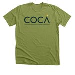 COCAcon 2026, a Heather Green Premium Unisex Tee (back-view)