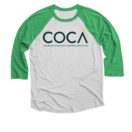 COCAcon 2026, a Envy and Heather White 3/4 Sleeve Baseball Tee