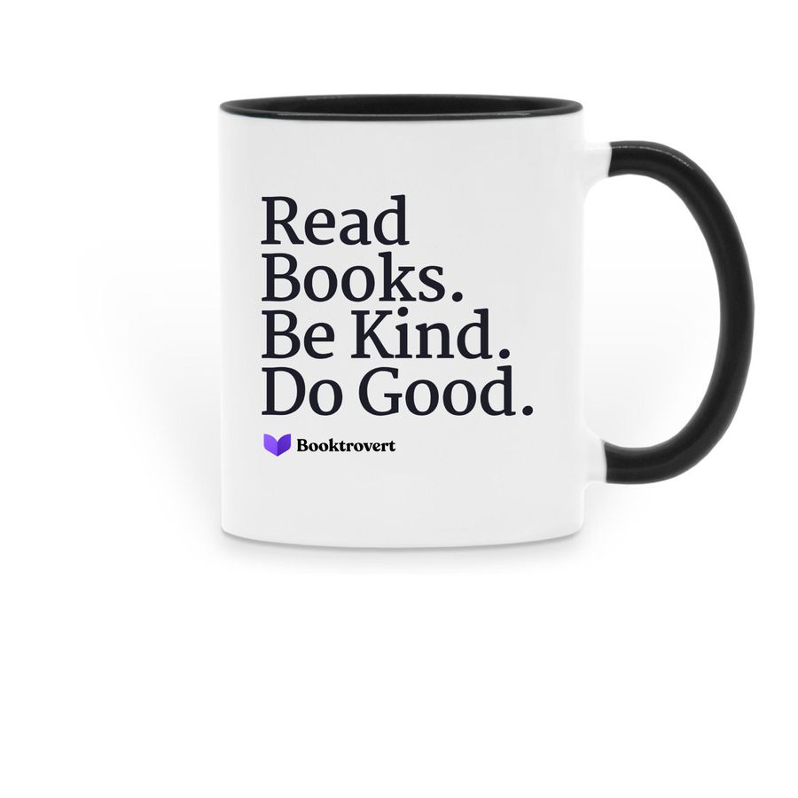 A Booktrovert's Manifesto, a Black Two-Tone Ceramic Mug