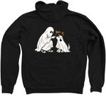Janna?s Halloween Hoodie!&nbsp;, a Black Zip Up Hoodie (back-view)