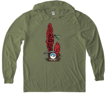 Snow Plant - SNA Apparel, a Olive You Green Allmade Eco Triblend Hoodie Tee