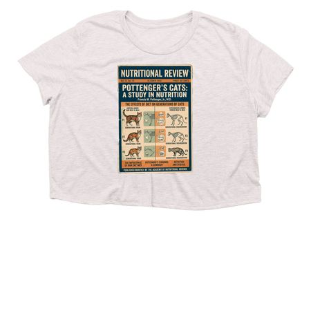 The Raw and the Rendered, a Heather Dust Women?s Flowy Cropped Tee