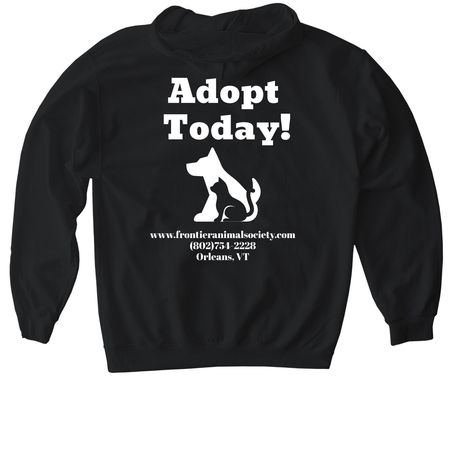 Pope Memorial Hoodies&nbsp;, a Black Gildan Softstyle Pullover Hoodie (back-view)
