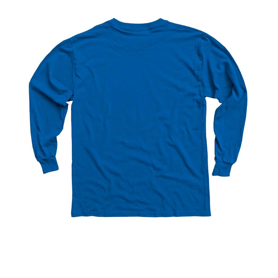 Tiny Human, Big Independence - YOUTH, a Royal Youth Long Sleeve Tee (back-view)
