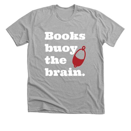 Books Buoy, a Athletic Heather Premium Unisex Tee