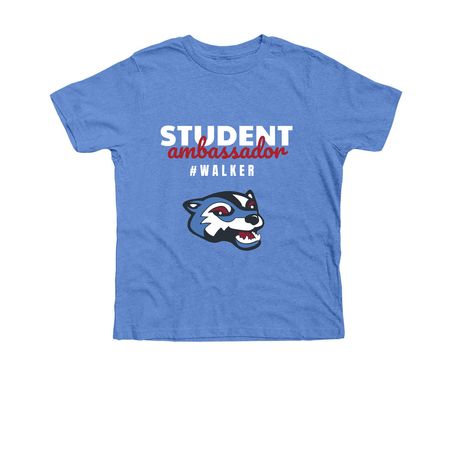 Student Ambassador Tee, a Heather Columbia Blue Premium Youth Tee