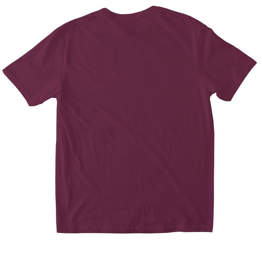 Maggie year #10 team shirt, a Maroon Softstyle Cotton Tee (back-view)