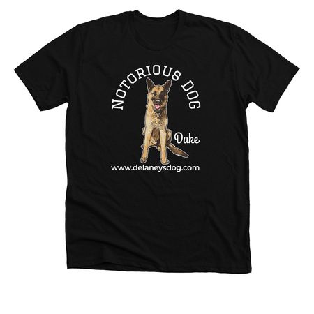 Notorious DOG - Duke, a Solid Black Blend Premium Unisex Tee
