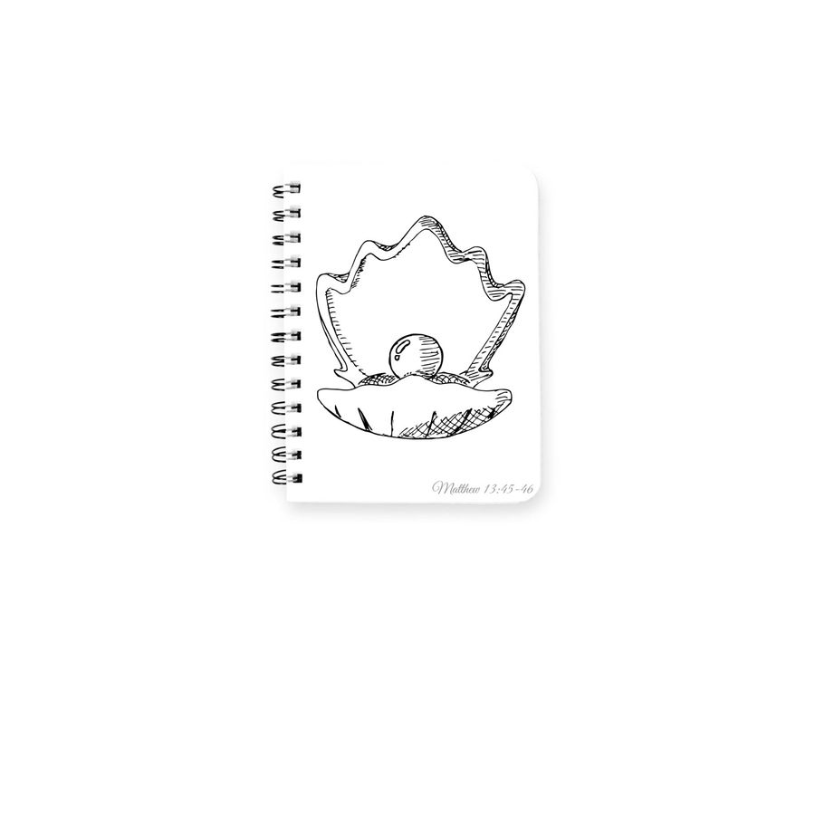 Inside the Shell, a White Spiral Notebook