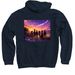 Geni? by Chaz, a Navy Pullover Hoodie (back-view)