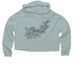 Peonies and Pianos, a Sage Women?s Lightweight Cropped Hoodie