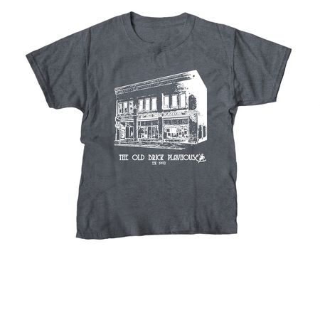 The New Classic, a Dark Heather Youth Unisex Tee