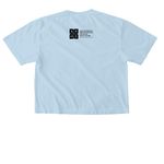 Jane Goodall Quote, a Chambray Comfort Colors Boxy Tee (back-view)