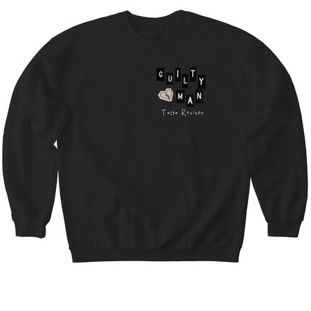 guilty man - limited merch drop, a Black Softstyle Crewneck Sweatshirt