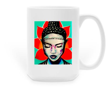 Saint Fleur, a White Large Coffee Mug