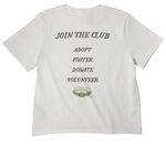 Member of Pippa's Walk CLub, a Vintage White Women's Heavyweight Tee (back-view)