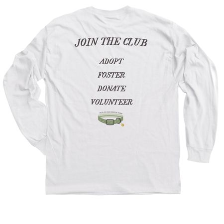 Member of Pippa's Walk CLub, a White Classic Long Sleeve Tee