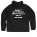 SMART MOTIVATED INDIVIDUALS THAT HUSTLE&nbsp;, a Black Quarter-Zip Windbreaker (back-view)