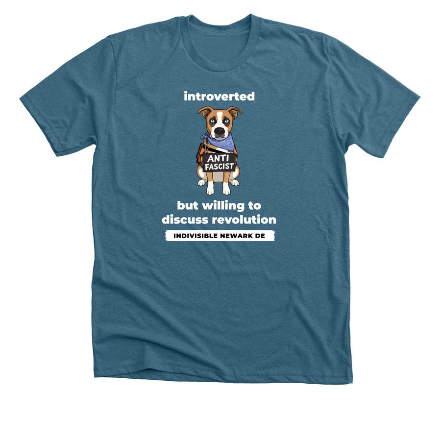Meet Clifford! (dark tees), a Heather Deep Teal Premium Unisex Tee