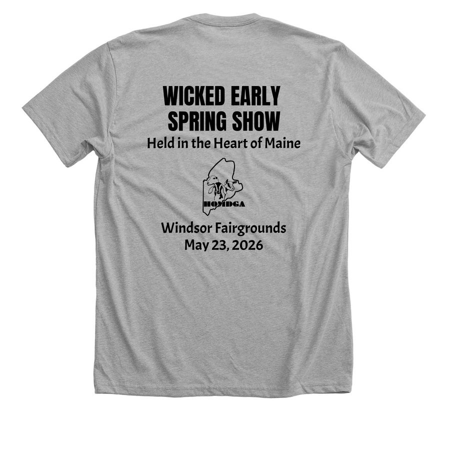 WESS 2026, a Athletic Heather Premium Unisex Tee (back-view)