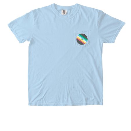 Nothing About Me Without Me Pocket T-Shirt, a Chambray Comfort Colors Pocket Tee