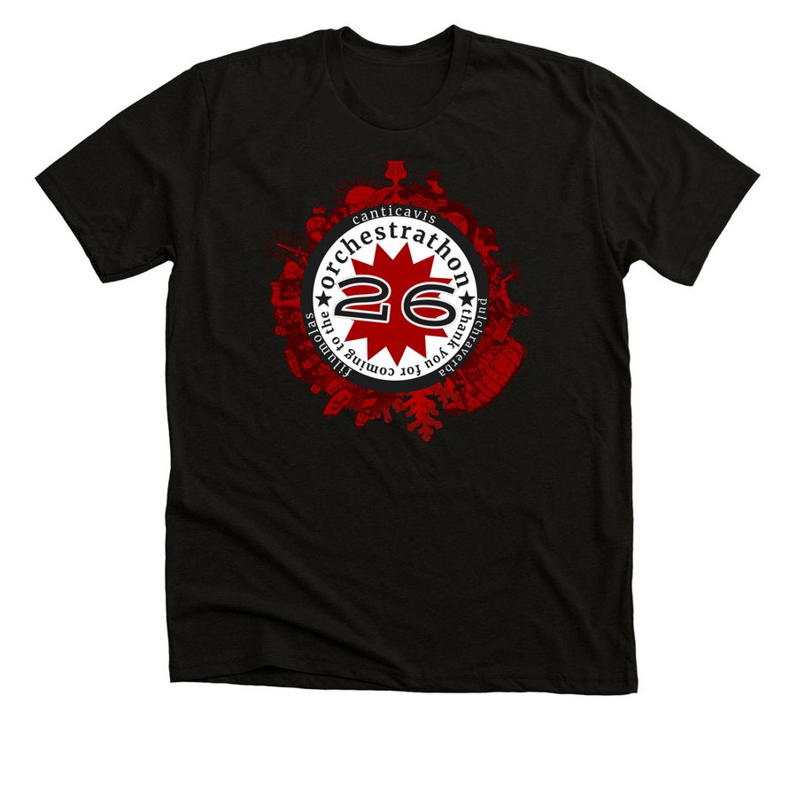 Orchestrathon '26 Classic, a Black Heather Premium Unisex Tee